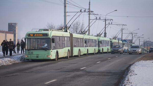 Движение троллейбусов остановлено в Минске - Sputnik Беларусь