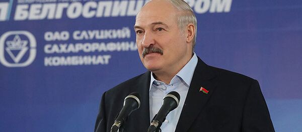 Александр Лукашенко во время посещения Слуцка - Sputnik Беларусь