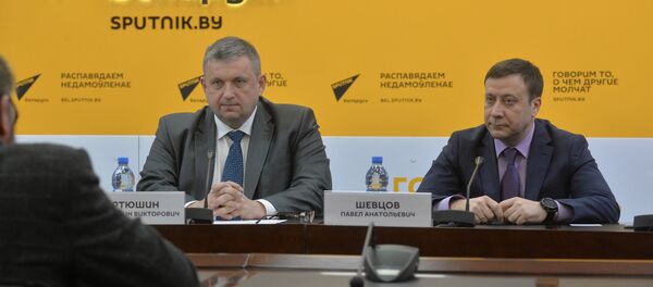 Пресс-конференция Итоги торгово-экономического сотрудничества Беларуси и России за 2017 год. Планы на 2018 год - Sputnik Беларусь