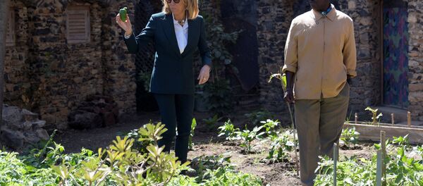 Брижит Макрон во время посещения Сенегала - Sputnik Беларусь