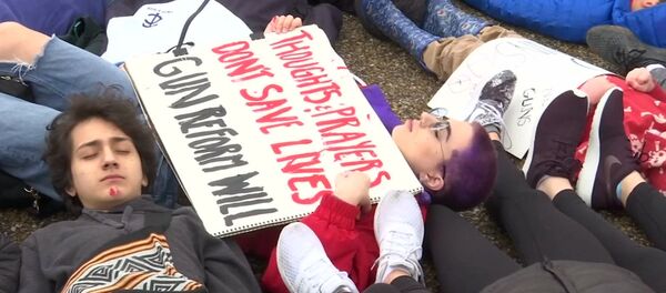 Протест школьников возле Белого дома в Вашингтоне с требованием ввести ограничения на ношение оружия Протест школьников возле Белого дома в Вашингтоне с требованием ввести ограничения на ношение оружия - Sputnik Беларусь