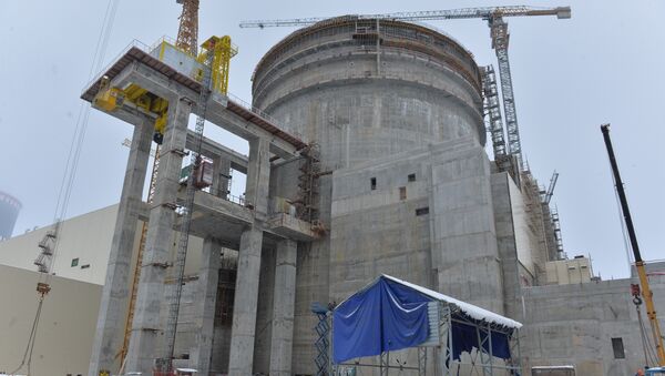 На строительстве БелАЭС, 21 февраля 2018 года - Sputnik Беларусь