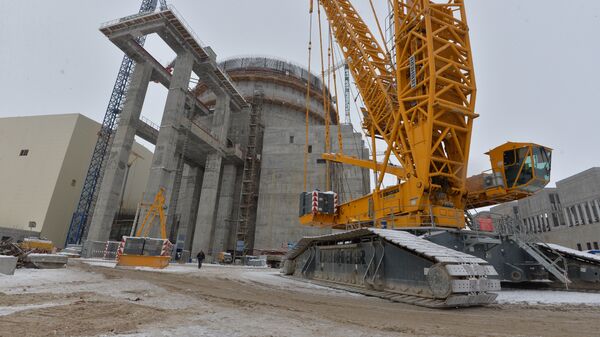 На строительстве БелАЭС, 21 февраля 2018 года - Sputnik Беларусь