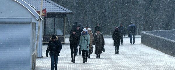 Снег в Минске - Sputnik Беларусь