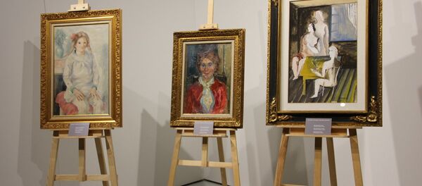 Карціны Восіпа Цадкіна, Якава Балглея і Міхаіла Кікоіна з калекцыі Белгазпрамбанка - Sputnik Беларусь