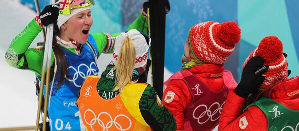Олимпийские чемпионки Олимпийские чемпионки - Sputnik Беларусь