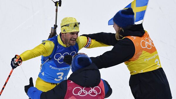 Шведские биатлонисты выиграли эстафеты на Олимпиаде в Пхенчхане - Sputnik Беларусь