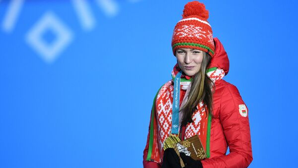 Четырехкратная олимпийская чемпионка Дарья Домрачева - Sputnik Беларусь