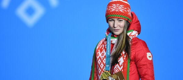 Четырехкратная олимпийская чемпионка Дарья Домрачева - Sputnik Беларусь