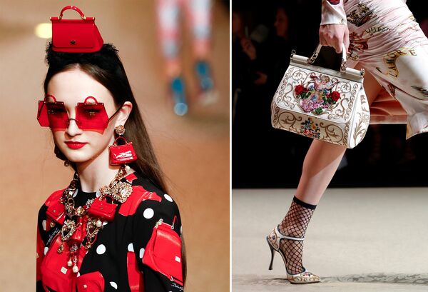 Cумки в новой коллекции Дольче и Габбана - в руках, на дронах, в дизайне ткани, очков и украшений - Sputnik Беларусь