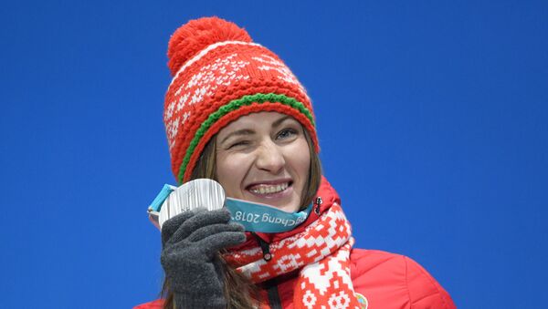 Дарья Домрачева получила серебряную медаль - Sputnik Беларусь