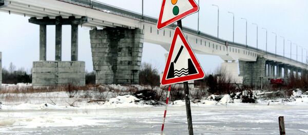 Аварийный мост через Припять - Sputnik Беларусь