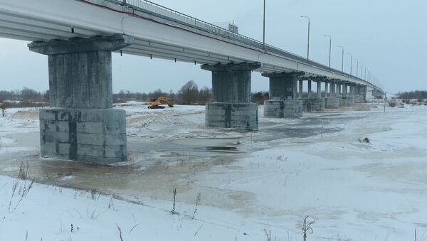 Аварийный мост через Припять - Sputnik Беларусь
