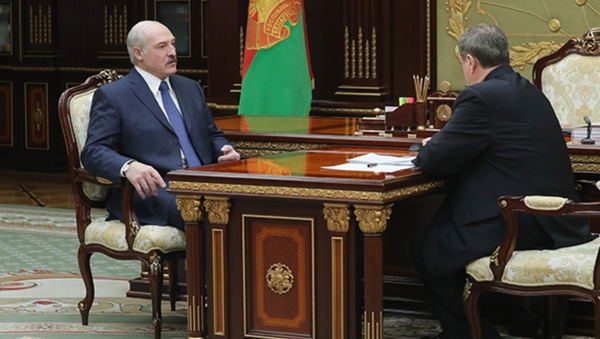 Встреча Александра Лукашенко и Михаила Русого - Sputnik Беларусь