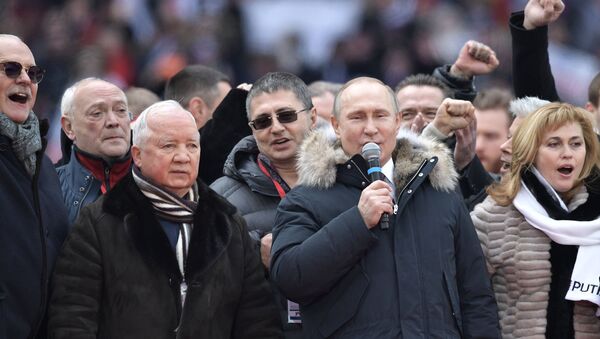 Митинг в поддержку Владимира Путина в Лужниках - Sputnik Беларусь