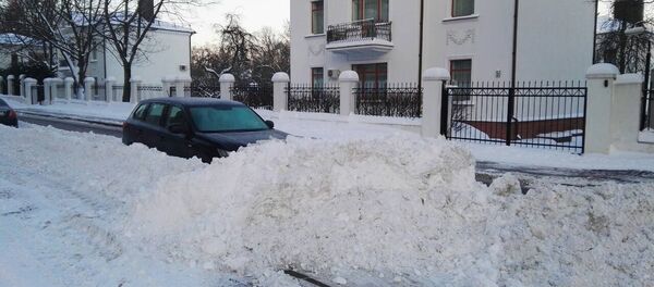 Сугробы в Минске - Sputnik Беларусь