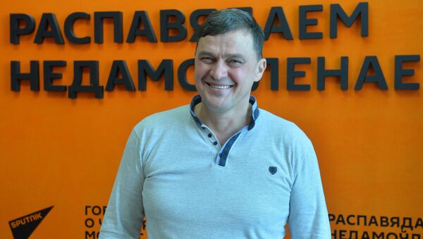 Профессиональный водолаз, руководитель поисково-реставрационной группы Поиск Игорь Матюк  - Sputnik Беларусь