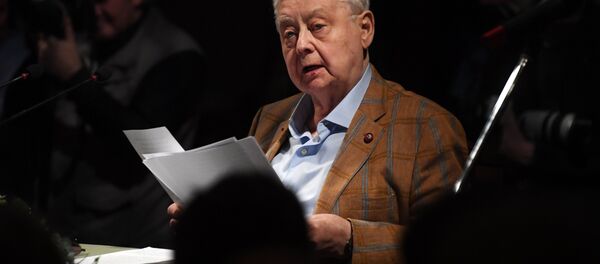 Художественный руководитель-директор Московского художественного театра имени А. П. Чехова Олег Табаков Художественный руководитель-директор Московского художественного театра имени А. П. Чехова Олег Табаков - Sputnik Беларусь