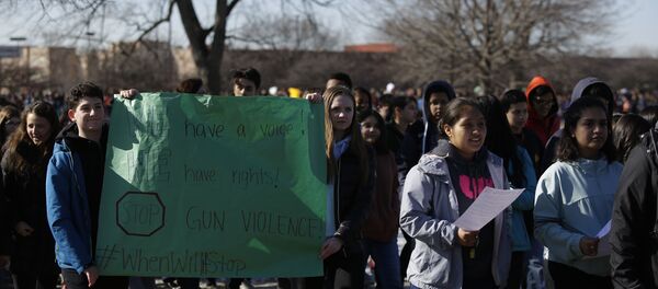 Митинг против свободной продажи оружия в США - Sputnik Беларусь