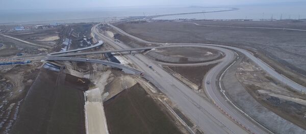 Аўтатрасы і жалезныя дарогі, якія вядуць да Крымскага моста Аўтатрасы і жалезныя дарогі, якія вядуць да Крымскага моста - Sputnik Беларусь