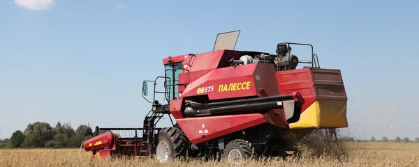 Комбайн Палессе холдинга Гомсельмаш - Sputnik Беларусь