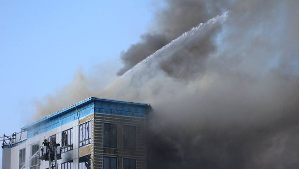 Пожар в многоэтажном здании - Sputnik Беларусь
