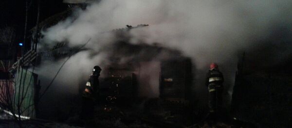 Пожар в жилом доме в Рогачевском районе Пожар в жилом доме в Рогачевском районе - Sputnik Беларусь