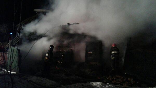 Пожар в жилом доме в Рогачевском районе - Sputnik Беларусь