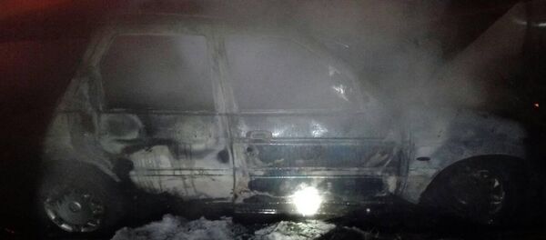 Сгоревший в Минске универсал Escort - Sputnik Беларусь