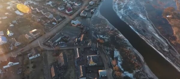 Видеофакт: как выглядит паводок в Беларуси с высоты - Sputnik Беларусь