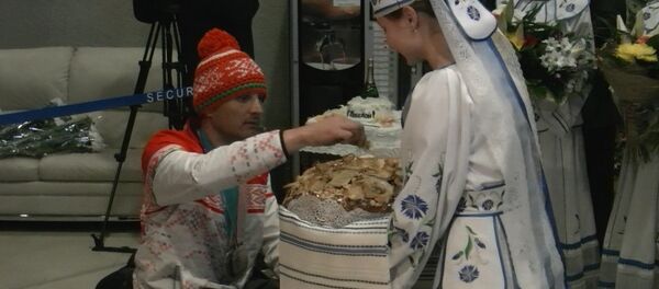 Встреча паралимпийцев в минском аэропорту - Sputnik Беларусь