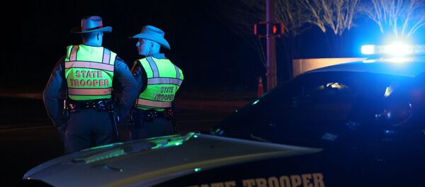 Полиция Остина на месте взрыва Полиция Остина на месте взрыва - Sputnik Беларусь