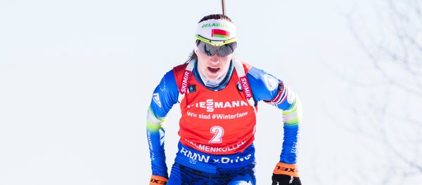 Белорусская биатлонистка Дарья Домрачев - Sputnik Беларусь