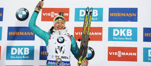 Дарья Домрачева, биатлон. IX этап Кубка мира. Женщины. Спринт Дарья Домрачева, биатлон. IX этап Кубка мира. Женщины. Спринт - Sputnik Беларусь