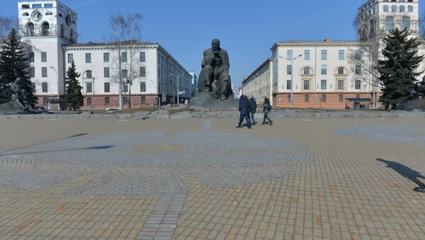 Площадь Якуба Коласа во время Дня Воли в Минске - Sputnik Беларусь