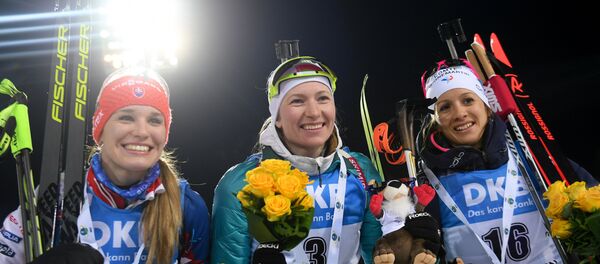 Біятлон. IX этап Кубка свету. Жанчыны. Мас-старт - Sputnik Беларусь