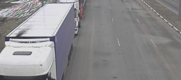 Очередь из грузовых автомобилей в пункте пропуска Каменный Лог - Sputnik Беларусь