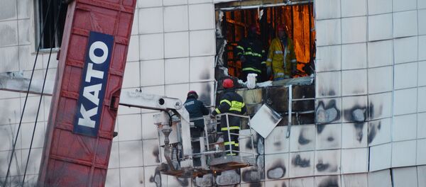 Последствия пожара в ТЦ «Зимняя вишня» - Sputnik Беларусь