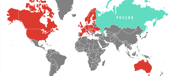 Страны, высылающие российских дипломатов, – инфографика на sputnik.by - Sputnik Беларусь