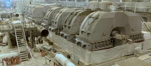 Турбінная зала БелАЭС Турбінная зала БелАЭС - Sputnik Беларусь