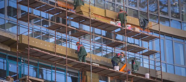 Работы на стадионе Динамо - Sputnik Беларусь