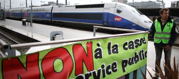 Забастовки железнодорожников во Франции - Sputnik Беларусь