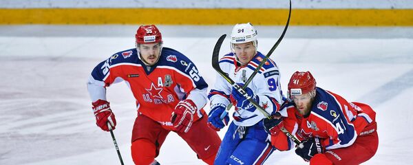 Матч 1/2 финала плей-офф Кубка Гагарина между командами СКА и ЦСКА - Sputnik Беларусь