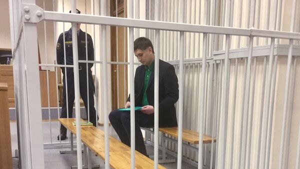 Обвиняемый в убийстве жительницы Могилева Юрий Иванов накануне заседания - Sputnik Беларусь