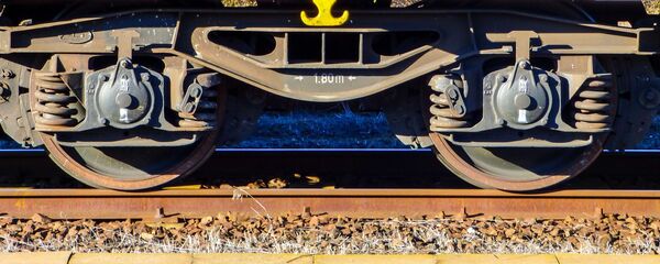 Вагон грузавога цягніка на чыгунцы, архіўнае фота - Sputnik Беларусь