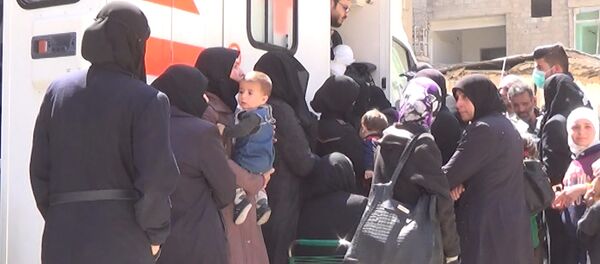 Скорая помощь для выживших в Восточной Гуте, видео - Sputnik Беларусь