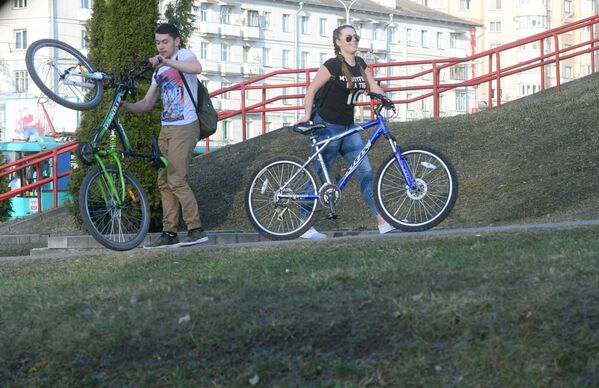 Велосипедисты в Минске - Sputnik Беларусь