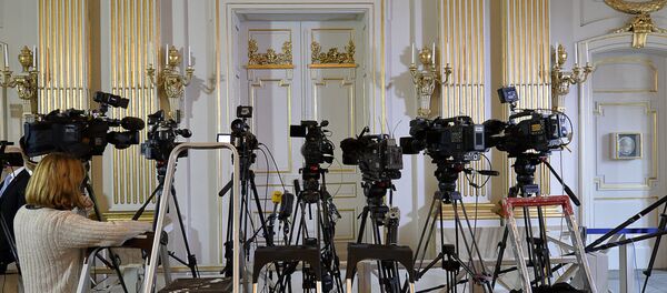 Журналисты в Шведской академии наук Журналисты в Шведской академии наук - Sputnik Беларусь
