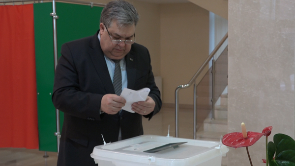 Голосование в посольстве Азербайджана в Минске - Sputnik Беларусь