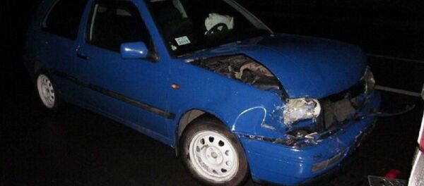 Volkswagen, который угнали работники автомойки в Минске - Sputnik Беларусь